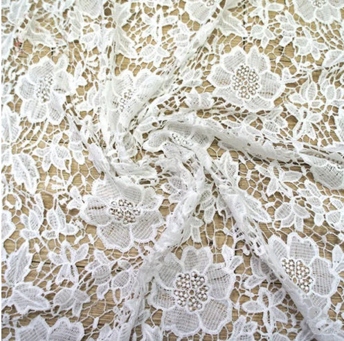 Оптовая продажа аксессуары для букета кружевной материал цветы гипюр ткань