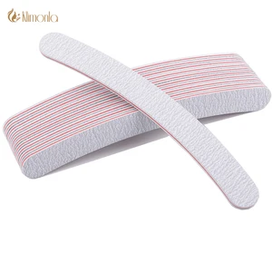 Пилка для ногтей, 5 шт.лот, серая, 100180 зерен, изогнутые шлифовальные буферные блоки, полоски для полировки ногтей, инструменты для педикюра, маникюра, салона ногтей