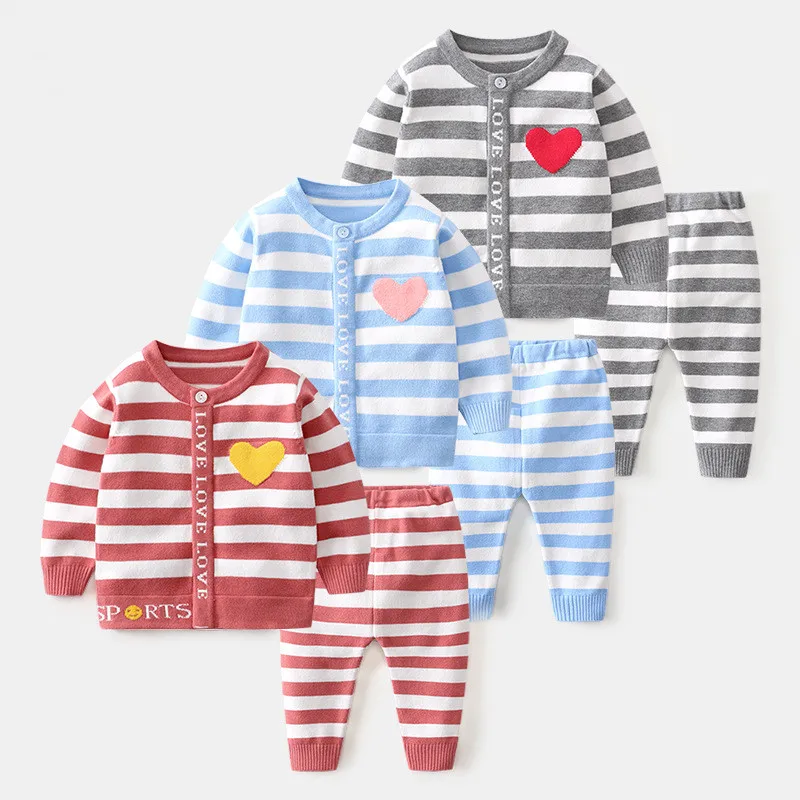 Комплект из 2 предметов для маленьких мальчиков шерстяной вязаный хлопковый