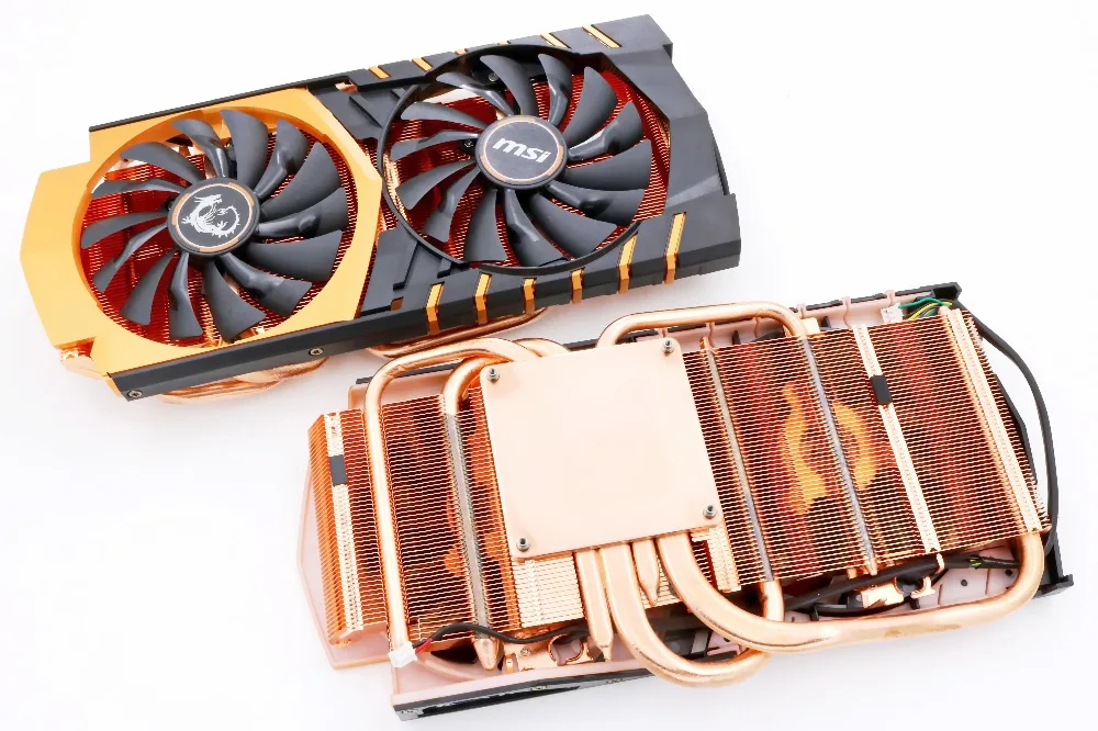 Новый оригинальный кулер для видеокарты MSI GTX970 GAMING 4G GOLDEN limited EDITION с радиатором |
