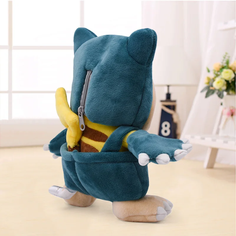 3 стиля 21 см Аниме Пикачу Мягкие плюшевые куклы игрушки Косплей Garchomp Snorlax Ampharos мультфильм Peluche куклы рождественский подарок для детей
