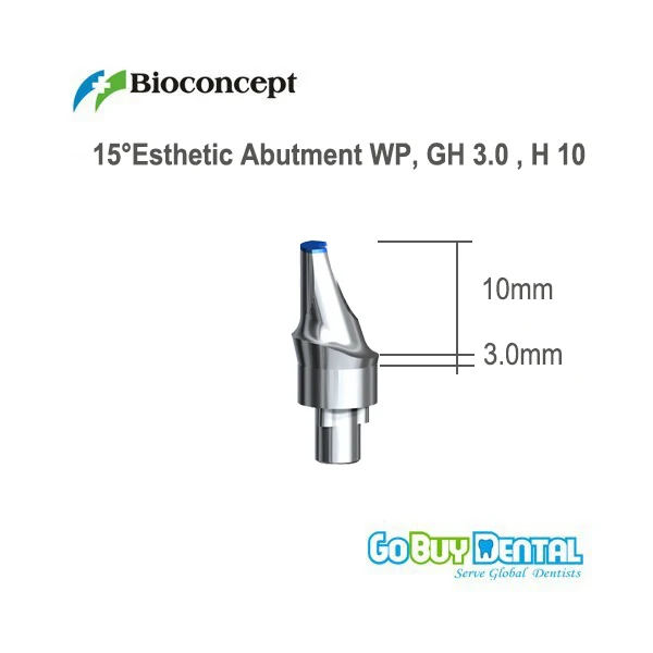 Nobel Compatible Biocare Replace 15 ' Esthetic Abutment WP GH 3.0mm H 10mm (432386) | Красота и здоровье