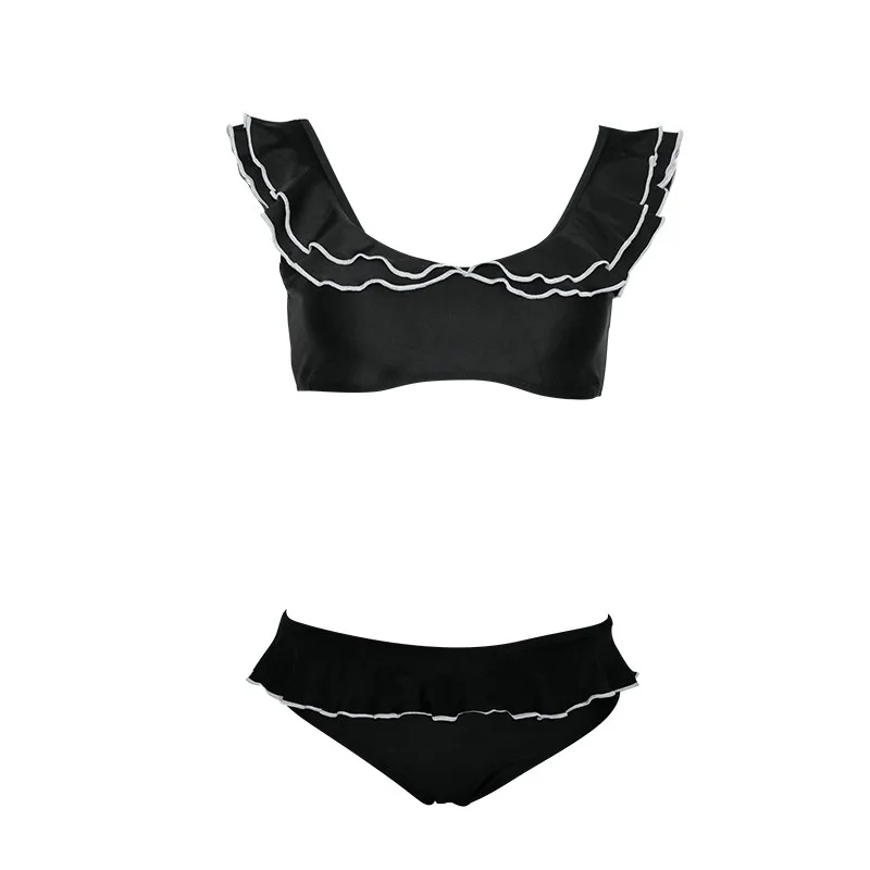 Однотонная Сексуальная двухсекционная Женская Цветочная пуш-ап мягкий