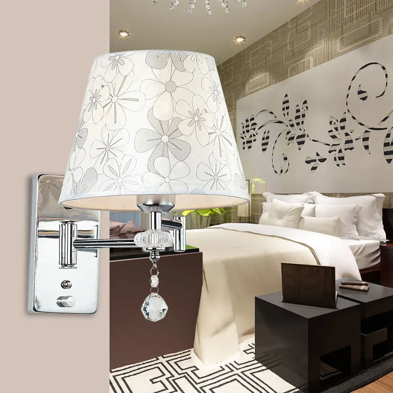 Регулируемая Вращающаяся лампа для чтения настенные бра с поворотным рычагом