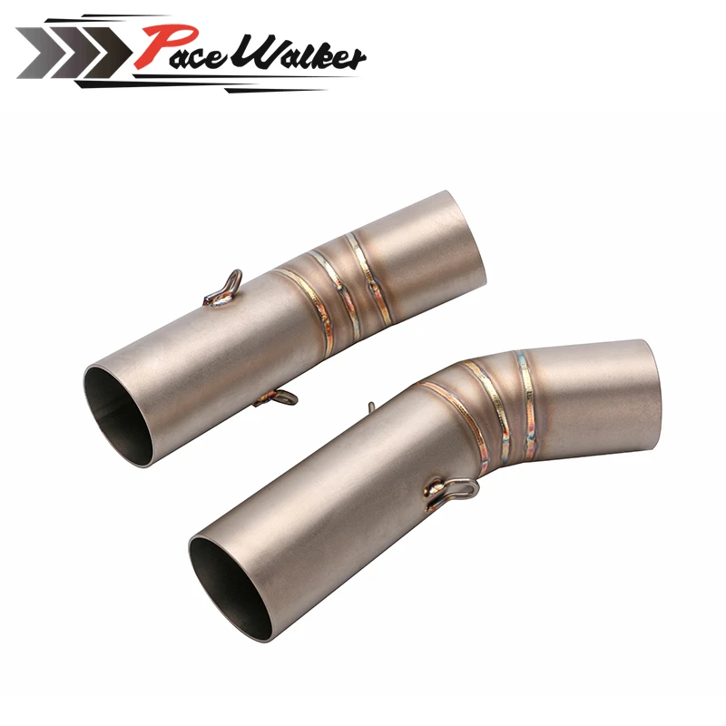 FREE SHIPPING Stainless Steel Motorcycle Motorbike middle of the exhaust pipe motorbike mid for Ducati 795 796 848 | Автомобили и