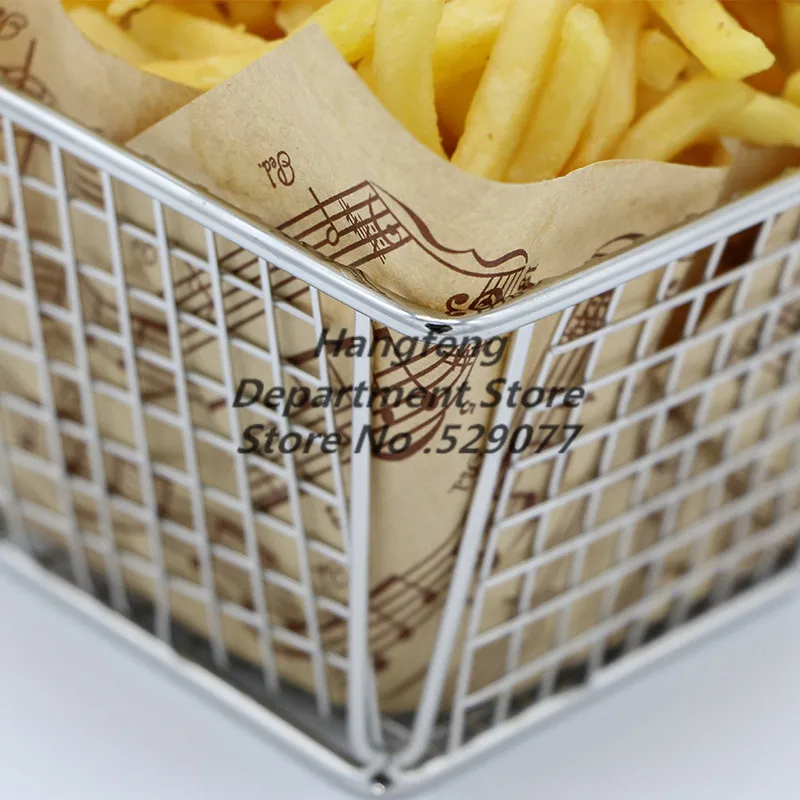 100 шт. 25*25 см утолщенная крафт бумага для пищевых продуктов смазка масляная
