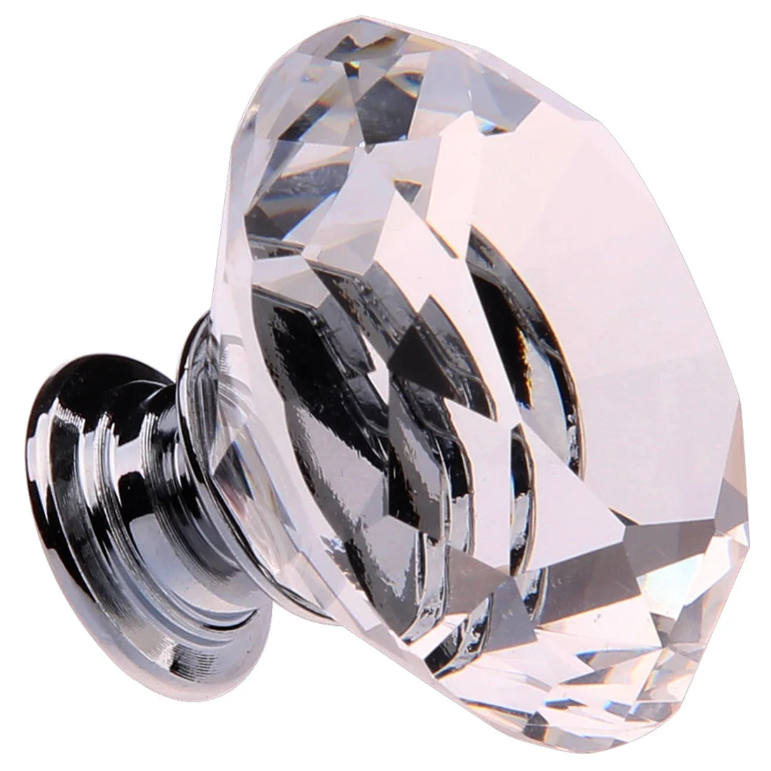 8X40 мм прозрачный кристалл Стекло двери дверные ручки Diamond фурнитура для шкафа