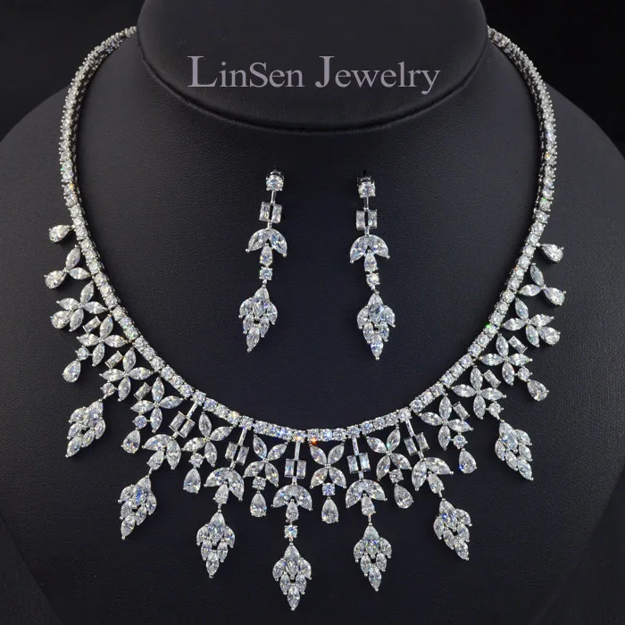 Новый дизайн модный брендовый роскошный комплект свадебных ювелирных изделий