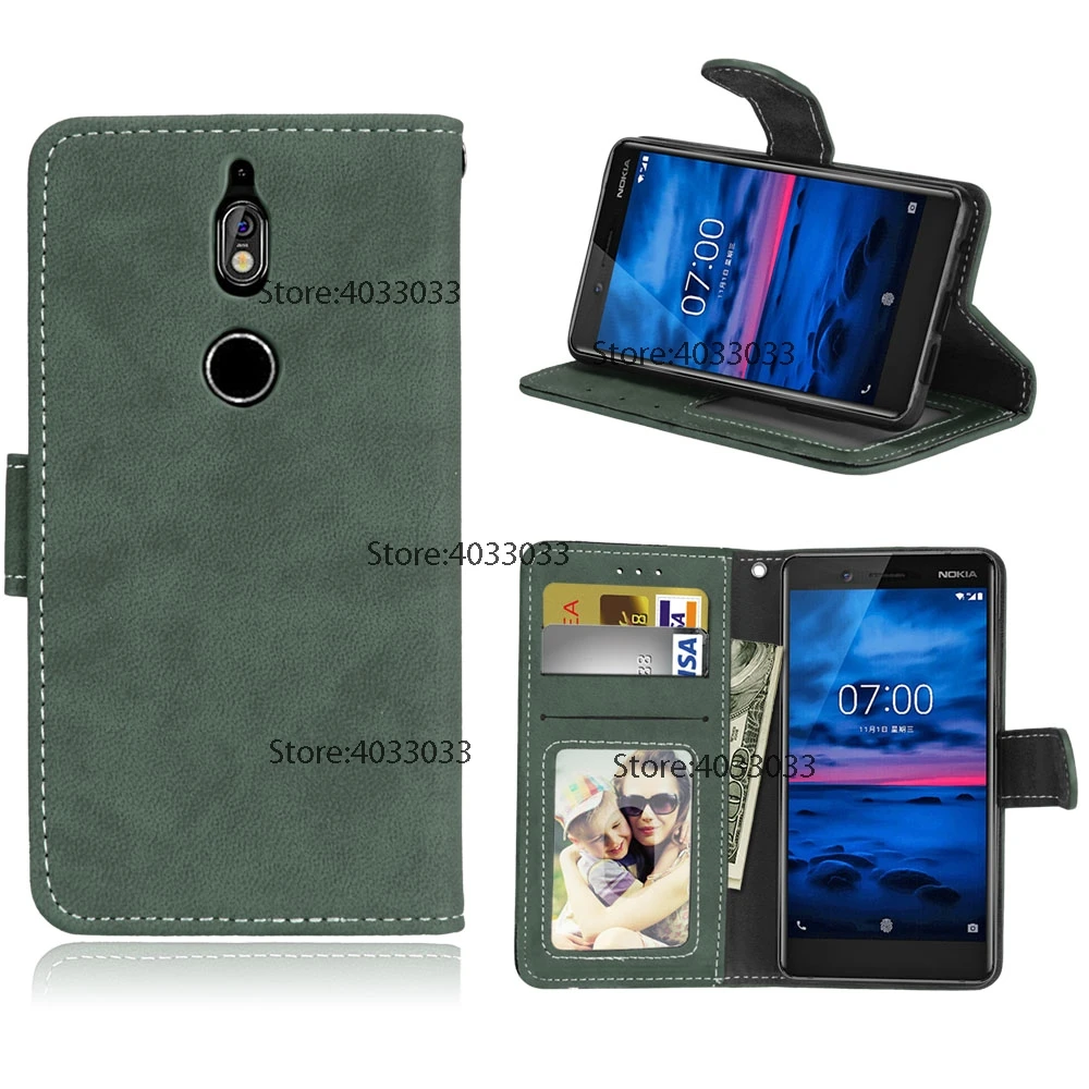 Чехол для Nokia 7 двойной TA-1041 одноцветное Цвет Милые Роскошные рисунком Флип PU