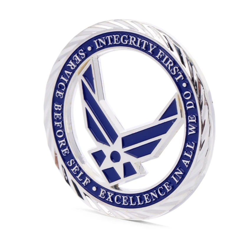 

U.S. Air Force Core Values Commemorative Coin Memento Art Craft Collectible Silver Plated