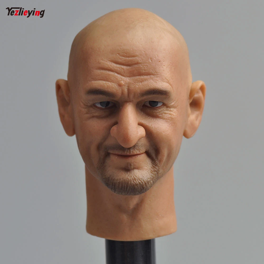Нежный Для мужчин головы Скульптура модель игрушка 1/6 масштабные аксессуары бен серебряные серьги-кольца с резьбой пвх человек подходит 12-дюймовый фигурку аксессуары