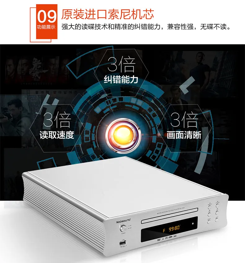 Nobsound DV-925 dvd-плеер evd плеер Домашний HD vcd usb плеер HD HDMI совместимый с EVD/dvd/CD/HDVD/SVCD/MP3/JPEG
