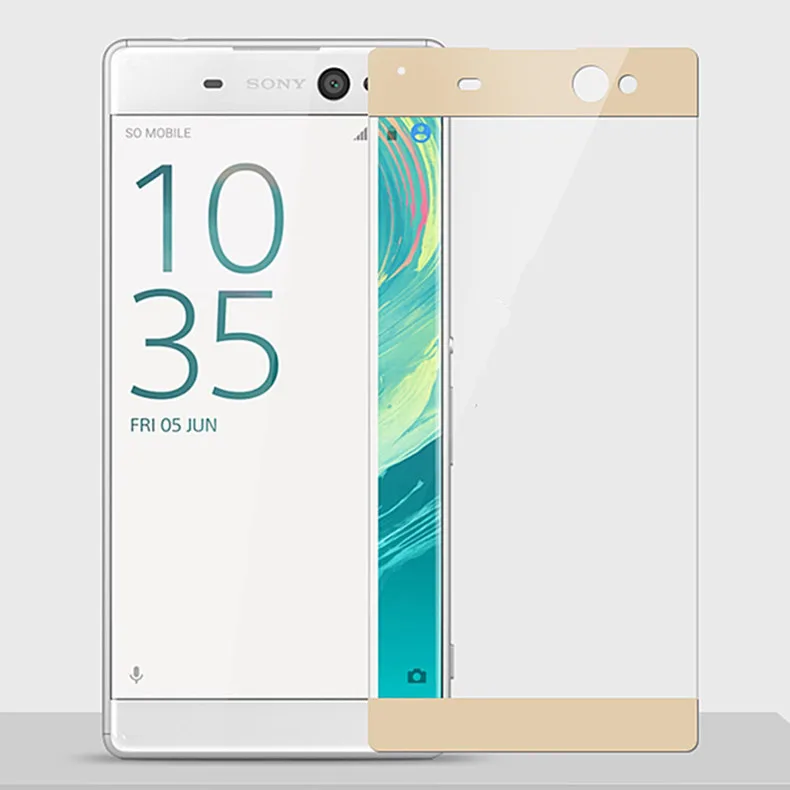 Изогнутое закаленное стекло с полным покрытием для Sony Xperia XA2 Plus Защитная пленка