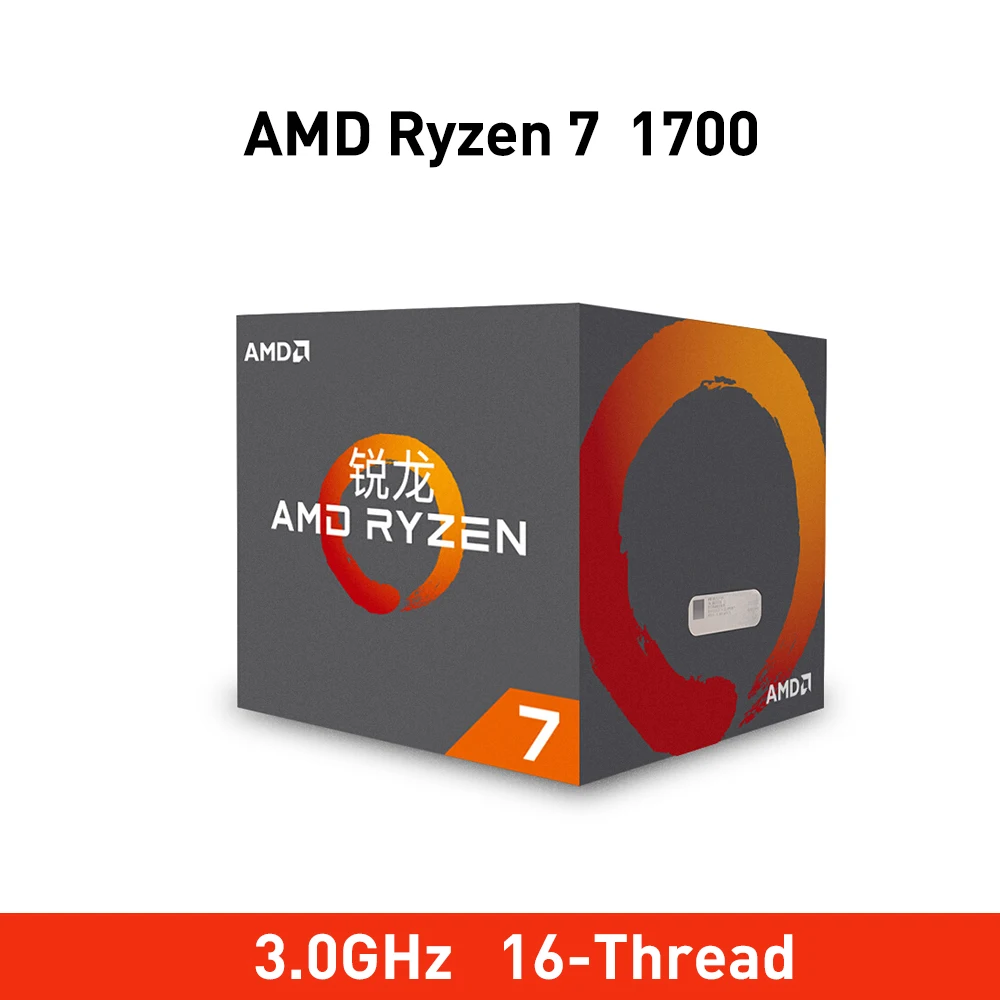 Новый процессор amd ryzen 7 1700 3 0 ГГц Восьмиядерный 16 резьбовой 65 Вт TDP procesdor Socket AM4