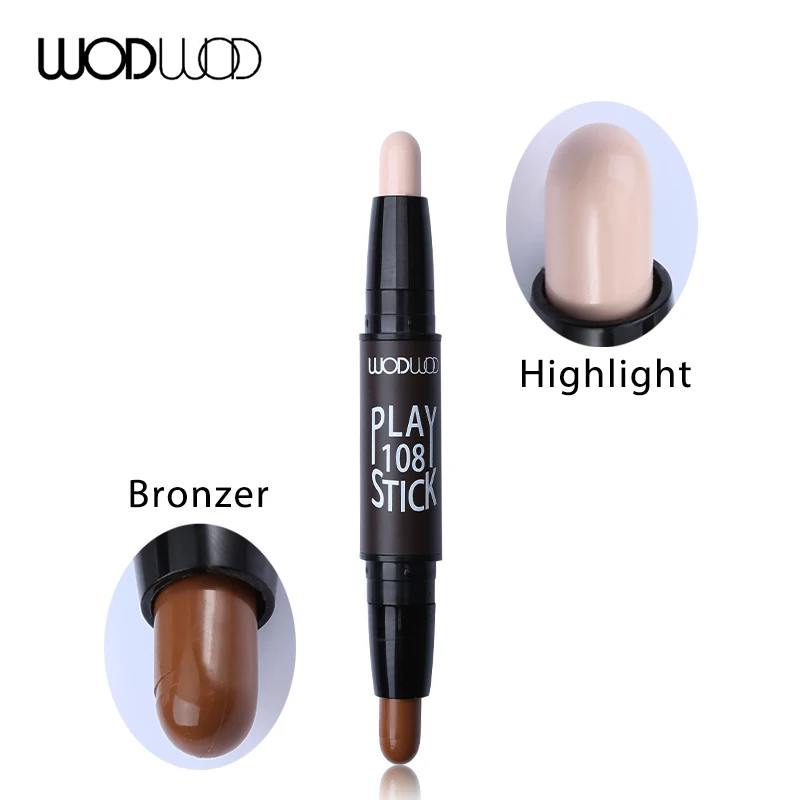 Wodwod бренд макияж крем для лица двухсторонний Контурный карандаш Bronzer