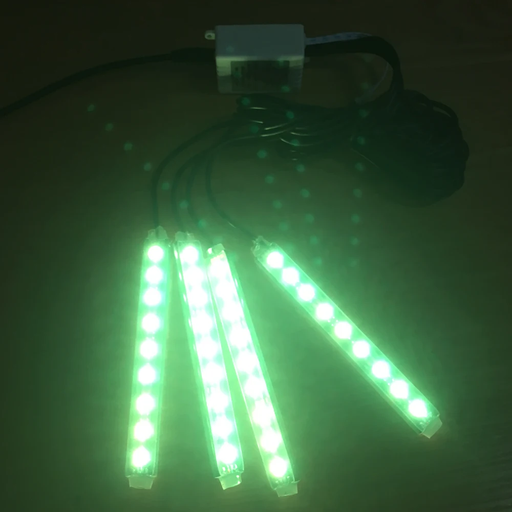 4 шт. автомобильный 9 SMD LED DRL полоса света бар Авто Атмосфера интерьер декоративная