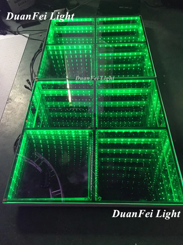 Бесплатная доставка 10 шт./лот 432 шт. 3d Зеркало led 1 м x Пол dmx авто танцпол для