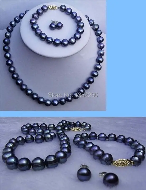 Комплект из ожерелья браслета и сережек 8 9 мм|necklaces bracelets earrings|bracelet earringsearrings set |