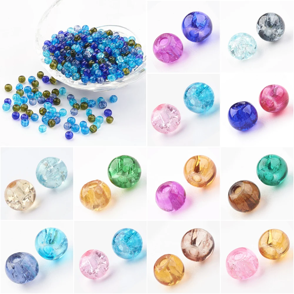 Hoomall 400 шт. 4 мм ColorfulGlass бусины Magic самодельные набор для ручной работы подарки