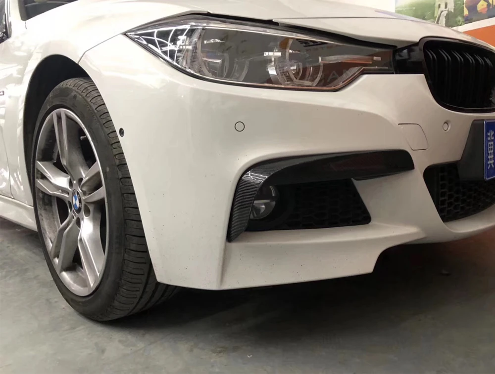 Карбоновые гоночные передние разветвители губа для BMW 3 серии F30 320i 325i 328i 335i M Sport