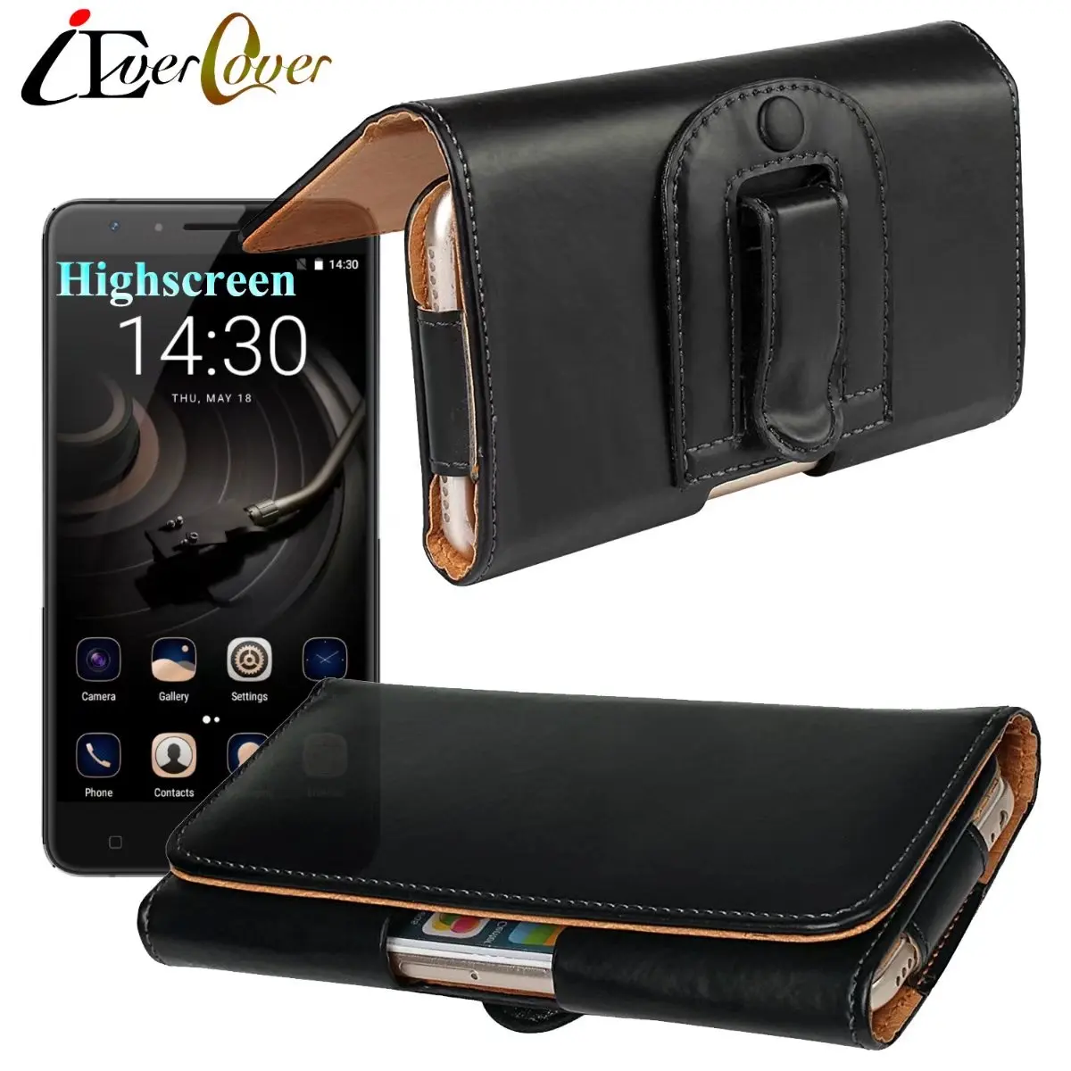 Горизонтальный Премиум кожаный чехол для Highscreen Fest XL Pro Easy Power Ice Max Five телефона Thunder
