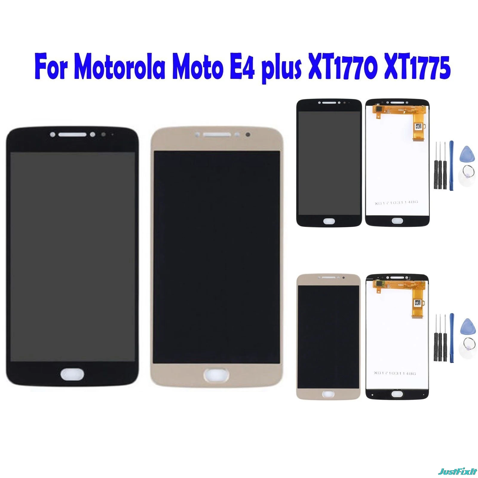 ЖК-дисплей и дигитайзер сенсорного экрана с рамкой в сборе для Motorola Moto E4 Plus XT1770