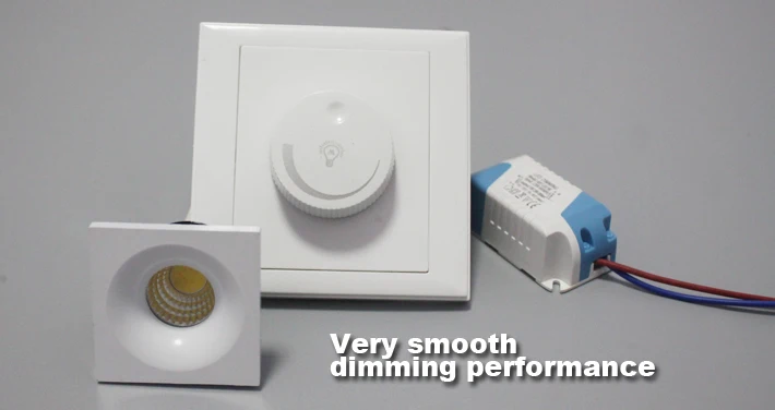 Гарантия 110 В 120 220 240 затемняющий светодиодный точечный светильник COB квадратный