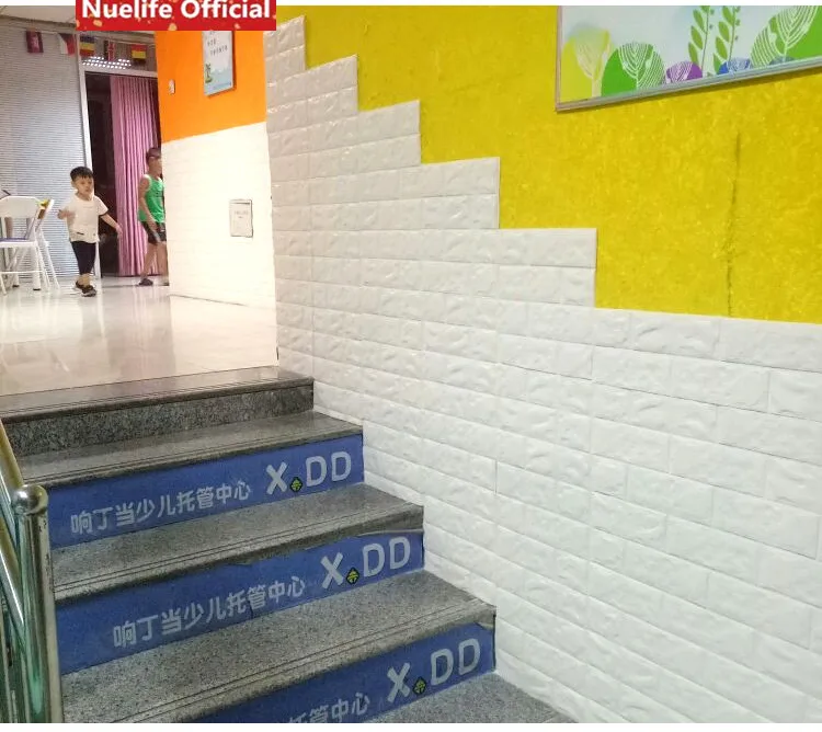 DIY украшение для дома 3D деревянная Настенная Наклейка для гостиной, спальни, декор из пенопласта, водонепроницаемые самоклеющиеся обои, наклейка для детской комнаты