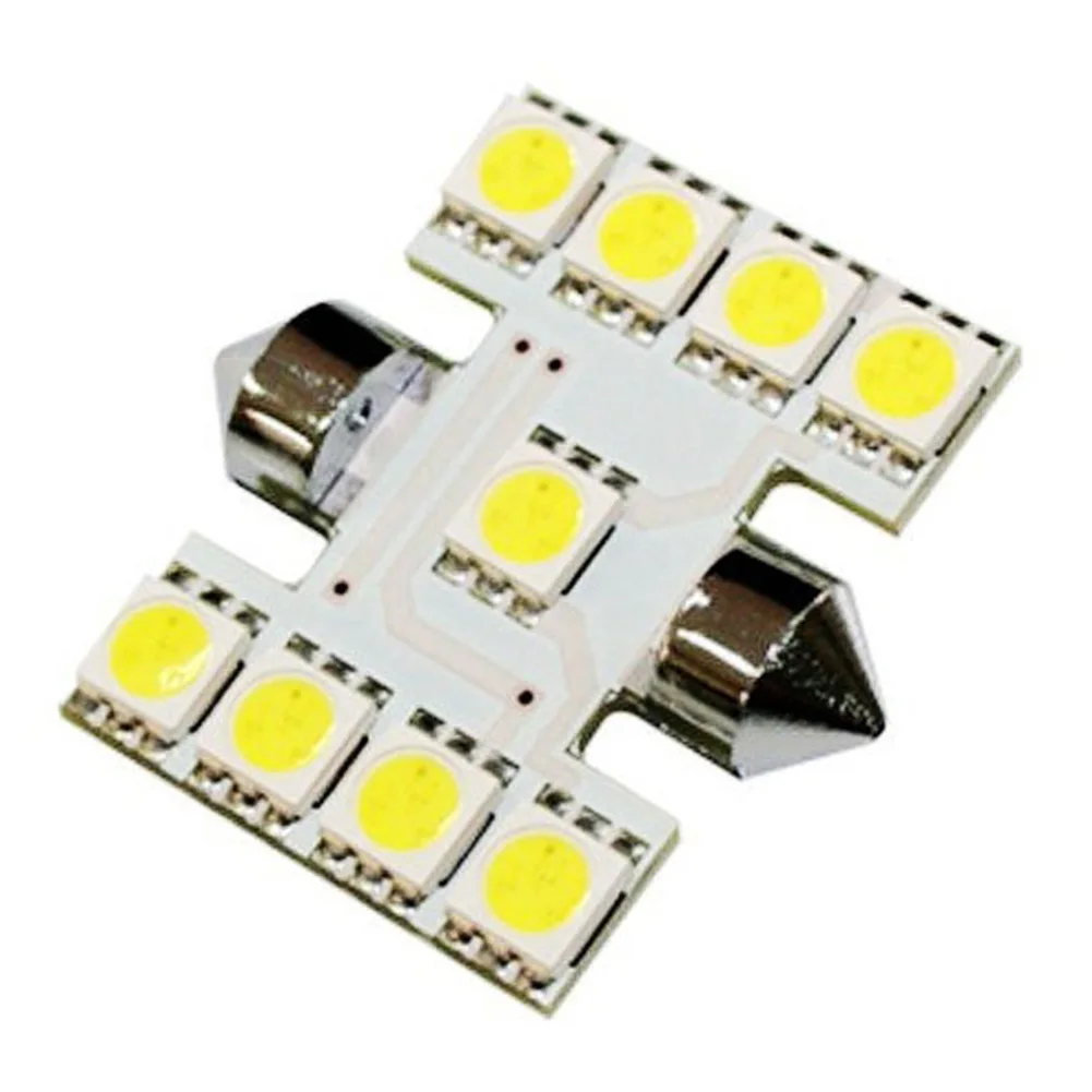 1 шт. 31 мм двойной острый 5050 9SMD светодиодный светильник Автомобильный свет