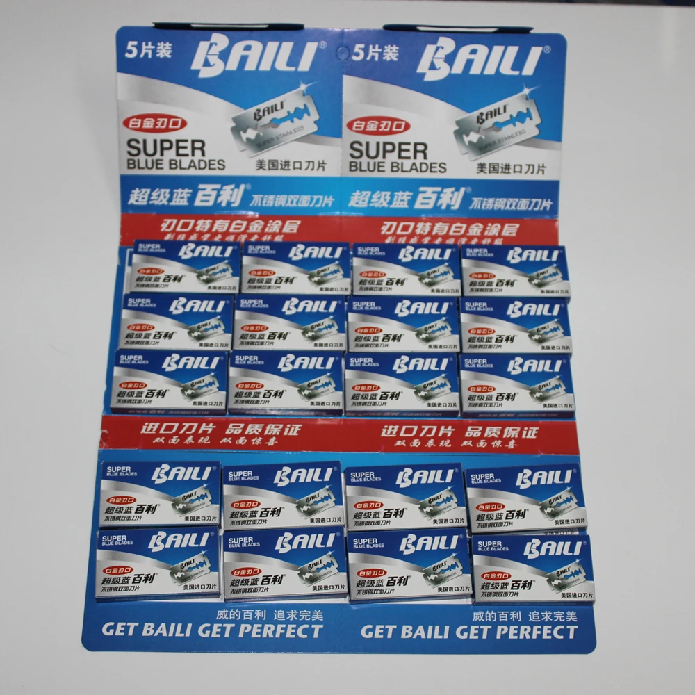 

Super Blue Blades Double Edge Blades Manual Razor Blade US production 10 pcs