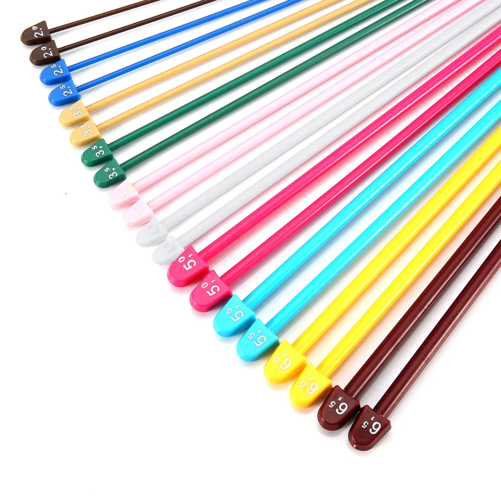 20 шт многоцветные пластиковые спицы одиночные остроконечные иглы 10