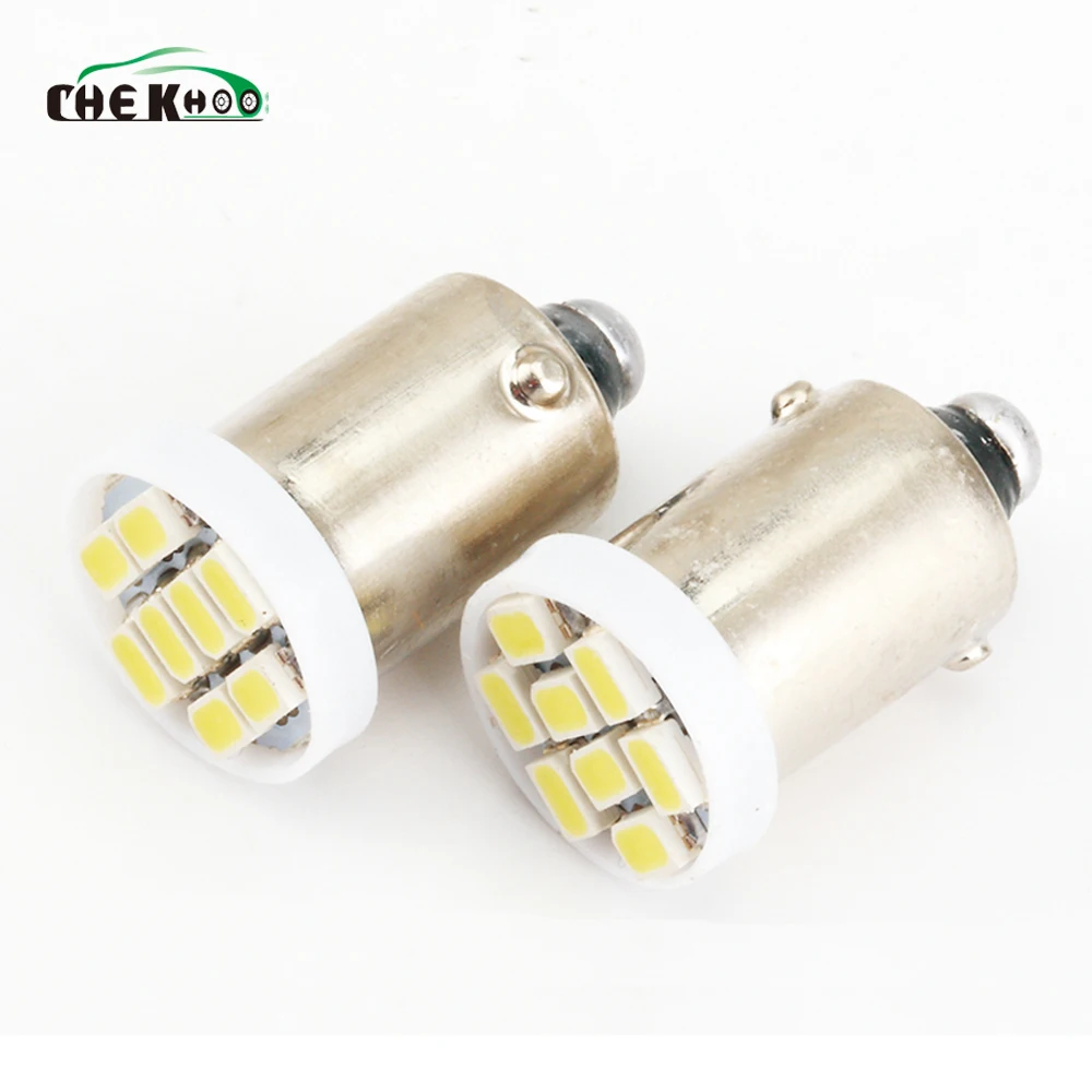 100 шт. автомобильный светильник BA9S 3020 1206 8SMD комнатного светодиодного