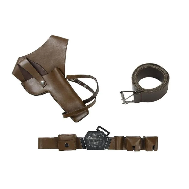 Belt and holster Хан сольный костюм фильм Solo история Звездных Войн Косплей Карнавал Хэллоуин только рубашка куртка брюки ремень аксессуары для взрослых - Цвет: Belt and holster
