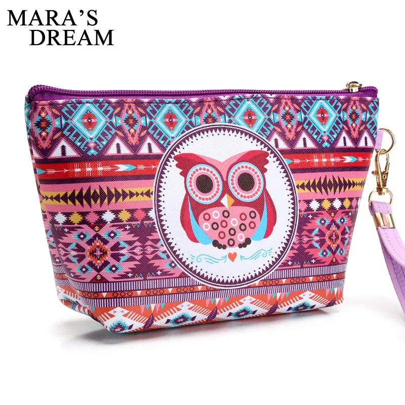 Mara's Dream Owl макияж сумки Органайзер сумка для косметики женские косметички для путешествий дамские neceser Макияж сумка пенал