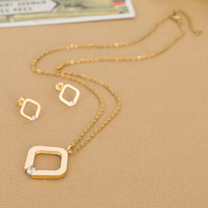 Комплект из колье и серёг с австрийским кристаллом|necklace earrings jewelry set|fashion setjewelry sets |