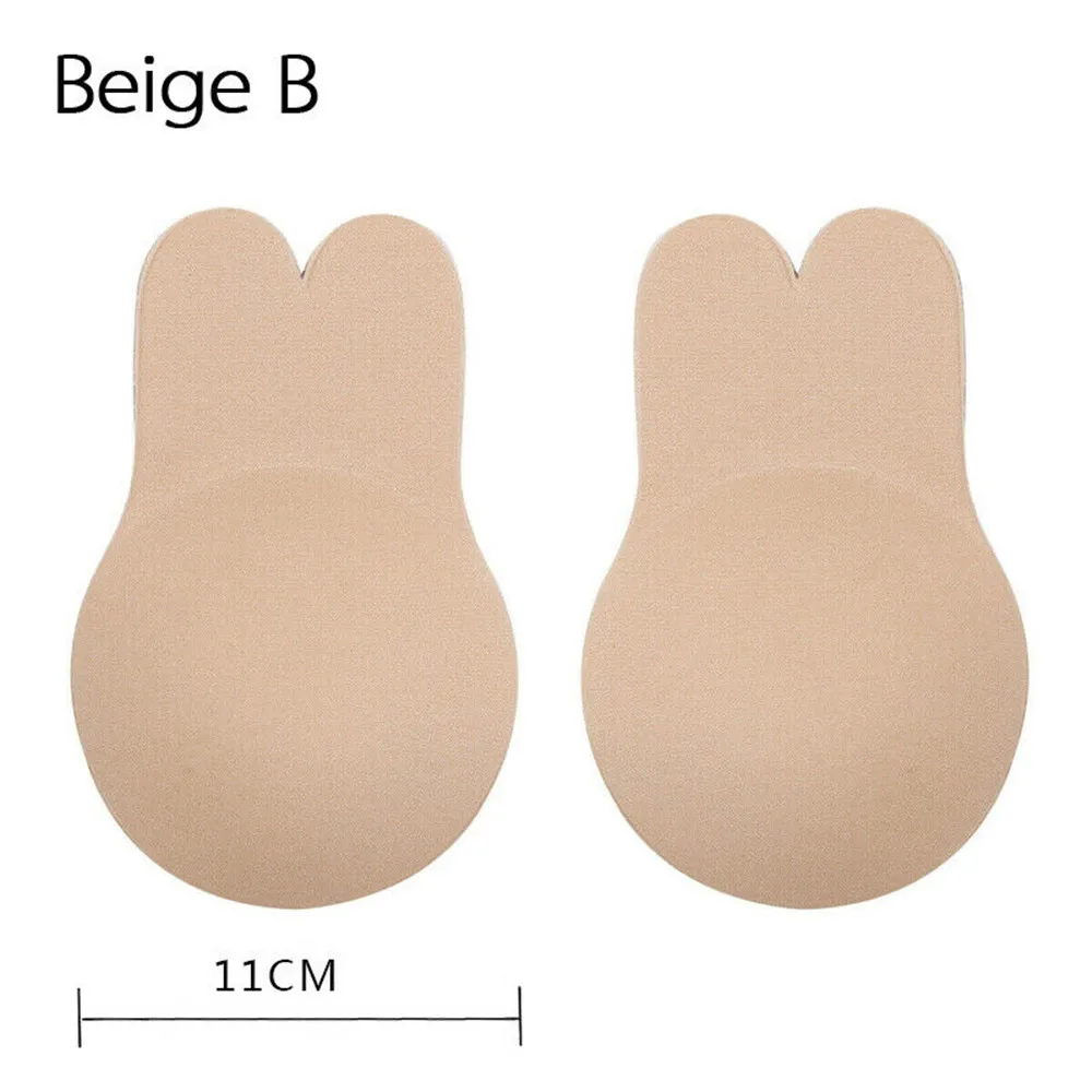 Beige C-D 11cm 2шт бикини прокладки для груди купальники для женщин бюстгальтер самоклеющийся силикон подтягивающая лента подъемная наклейка на грудь Купальник Стикини - Цвет: Beige C-D 11cm