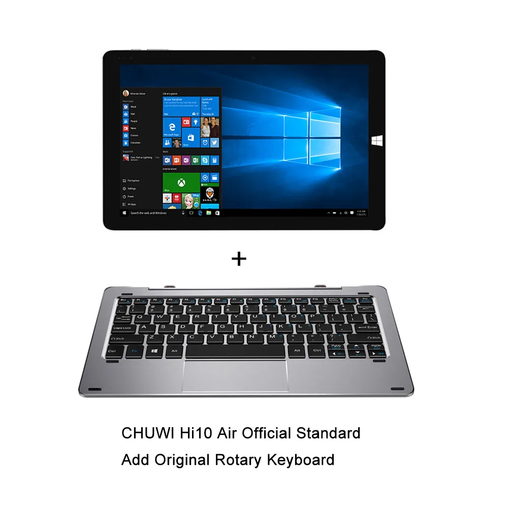 Add Keyboard CHUWI Hi10 Air 10,1 дюймов 1920*1200 ips экран Intel Cherry Trail-T3 Z8350 четырехъядерный Windows 10 Планшеты 4 ГБ 64 ГБ Micro HDMI - Комплект: Add Keyboard