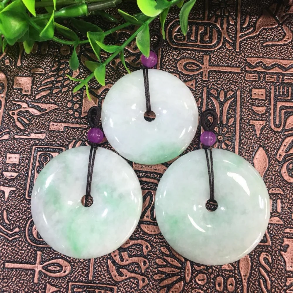 Natural Burmese Jade A cargo safe buckle pendant ep04# | Украшения и аксессуары
