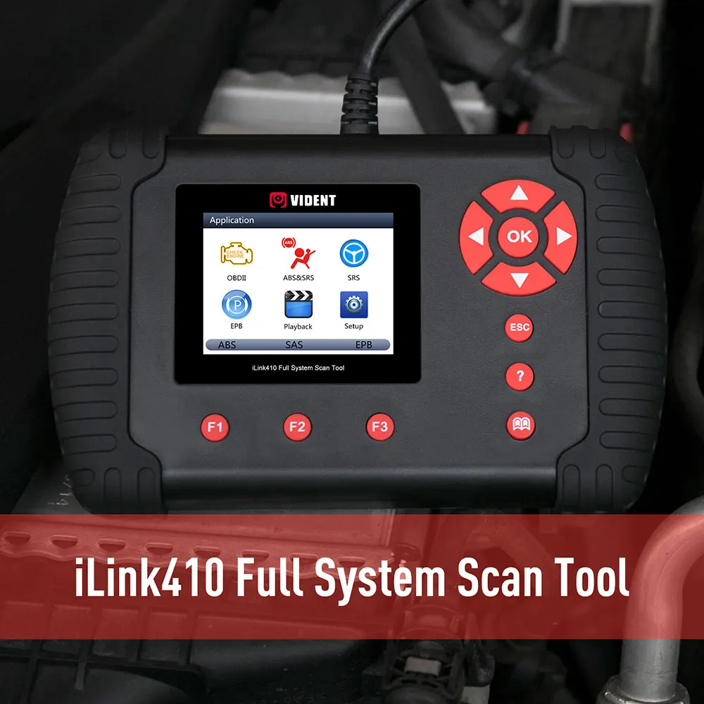Оригинальный VIDENT iLink410 поддержка ABS & SRS Инструмент сброса диагностический