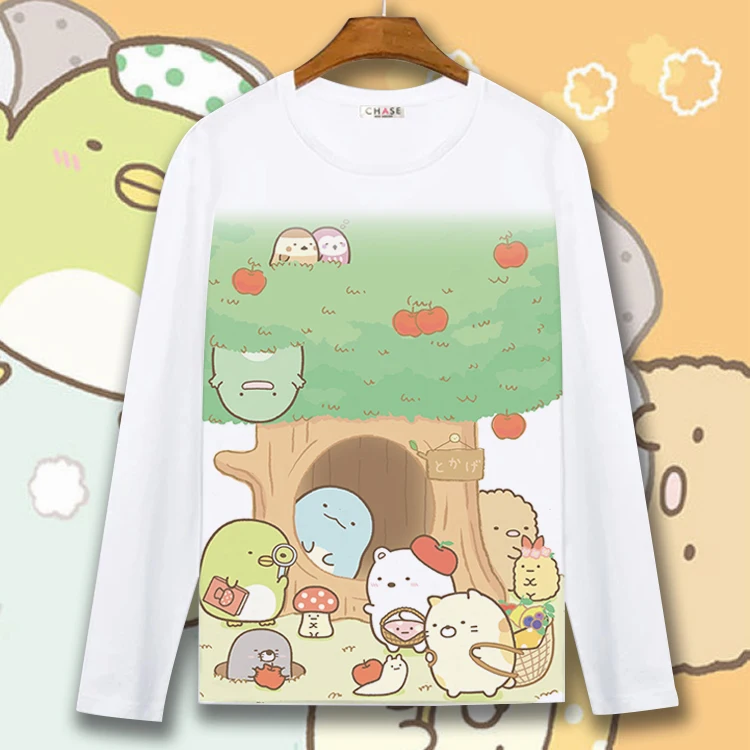 sumikko gurashi FAMILY SHIRTS MOTHER FATHER WOMEN MEN BOY GIRL KID SHIRT CHILD CHILDREN LONG SLEEVE TEE T clothes | Мужская одежда