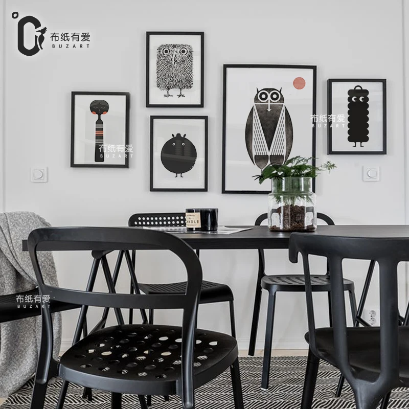 Маленький эльф Ресторан фон украшение на стену картина современная простая