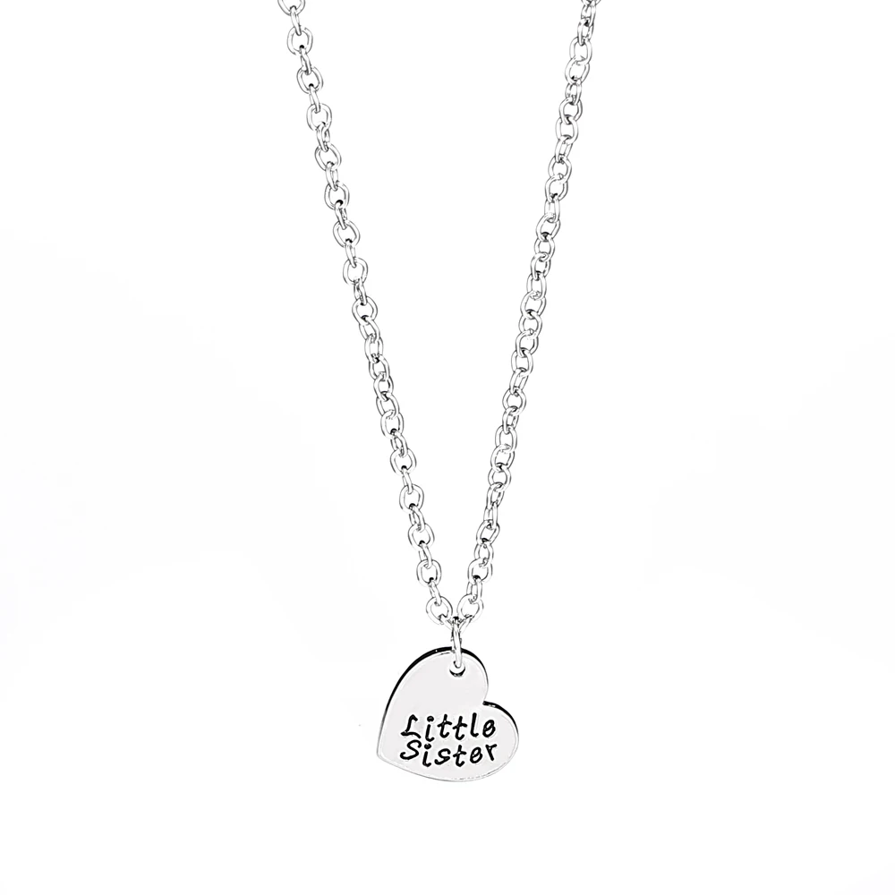 3PC/Set Big Middle Little Sister Heart Charm Chain Pendant Necklace Best Friend Women Necklaces Friendship Jewelry BFF Gifts | Украшения и