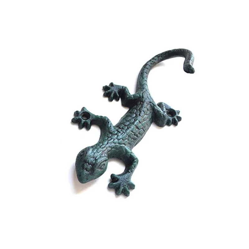 Аксессуары чугунная вешалка для ящериц крючки полотенец гибкая подвесная