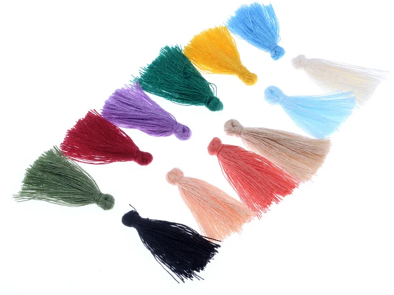 100 шт DIY ювелирные изделия ручной работы аксессуары хлопок нить кисточкой браслет