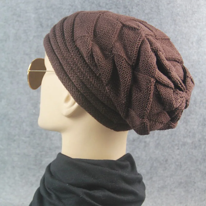 Laamei Unisex Crochet Hat Skullies Beanies Bonnet Femme Hip Hop 2018 Winter Warm Knitted Women Men Hats Dropshipping | Аксессуары для