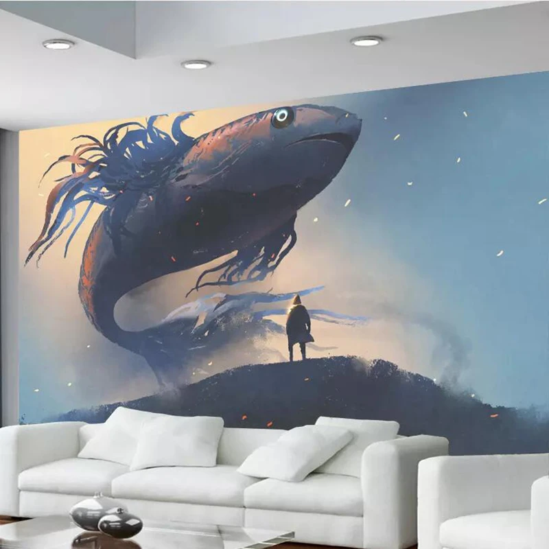 Обои YOUMAN на заказ фотообои для стен 3 d Акула современный декор детской комнаты