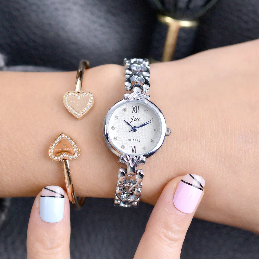 JW vrouwen Повседневное zeer charmant voor alle gelegenheden кварцевые Силиконовые band Horloge analoog для измерения артериального давления наручные часы Vrouwen клок reloj