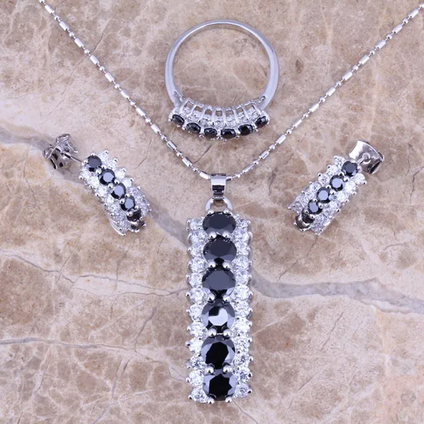 Комплект из кольца и серёг с фианитом Размер 5 / 6 7 8 9 10 11|silver jewelry set|jewelry setsearring pendant |