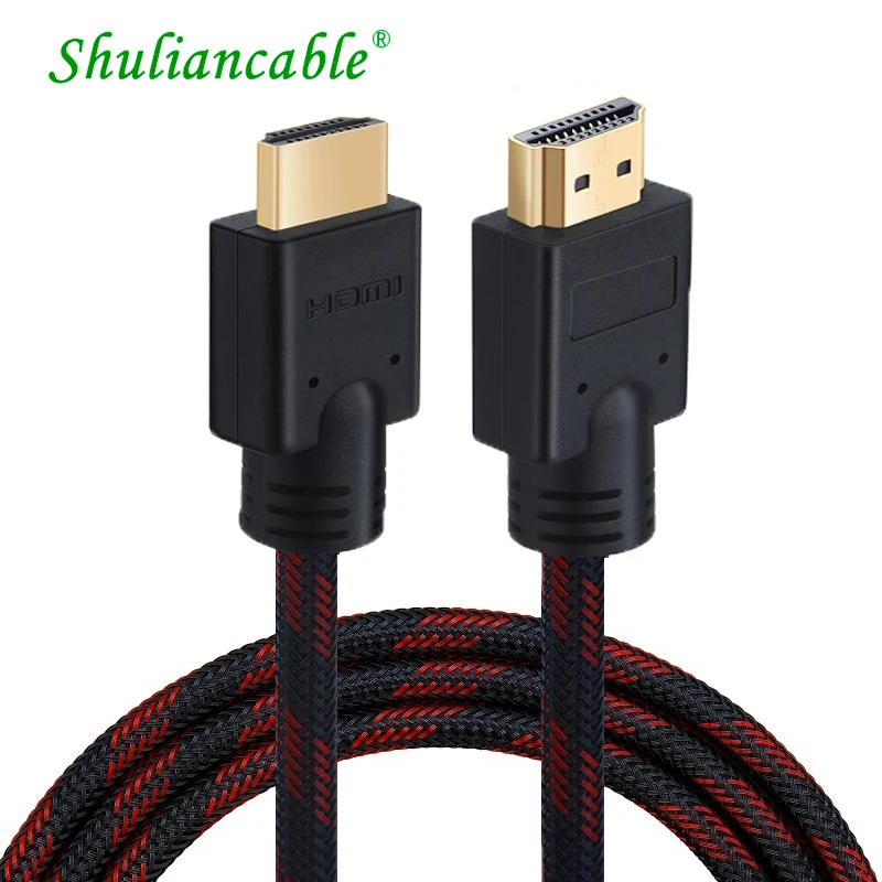 Shuliancable 2m 5m HDMI кабель адаптер 3D 1080P Высокоскоростной HDIMI к для Apple TV Nintendo Switch LCD PS3 PS4