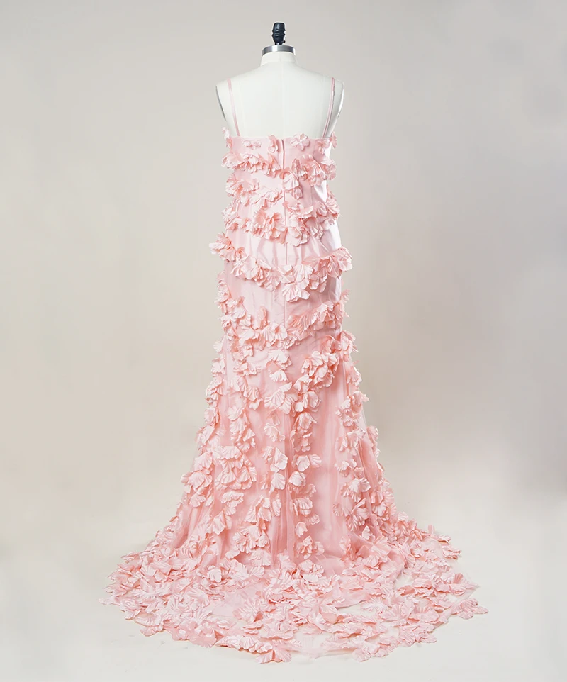 Vestidos De Novia вечерние платья бретельках 3D Foral Цветы Русалка Формальное вечернее